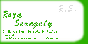 roza seregely business card